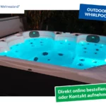 Outdoor Whirlpool mit LED Beleuchtung